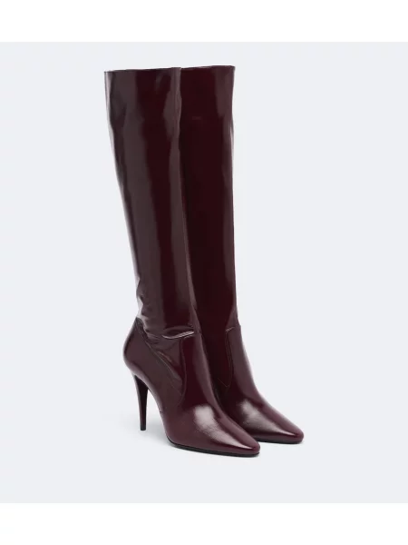 Kožené čižmy Saint Laurent