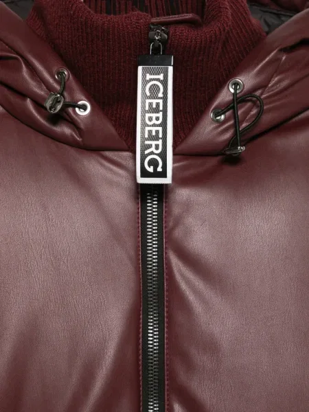 Geacă bomber Iceberg cu glugă roșu