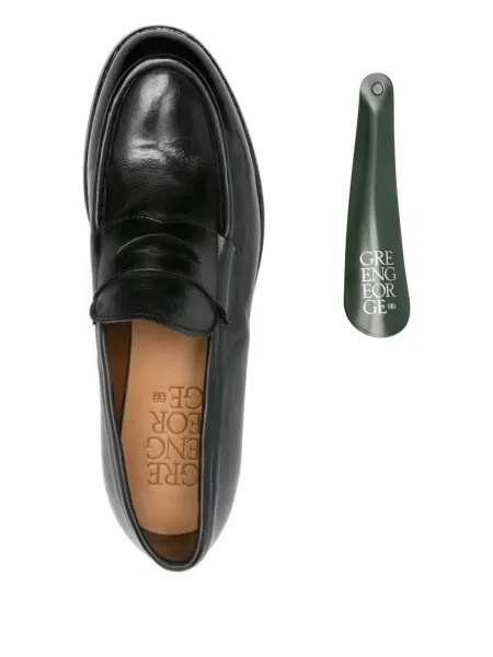 Pantofi loafer Green George din piele negru