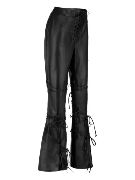 Pantaloni Dancassab din piele negru