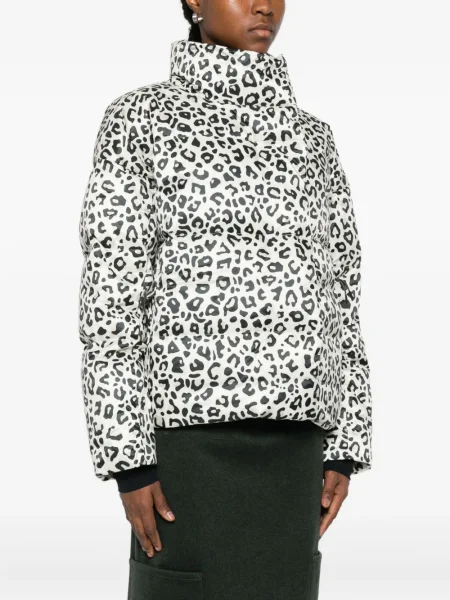 Geacă cu puf Rossignol cu imagine cu model leopard alb