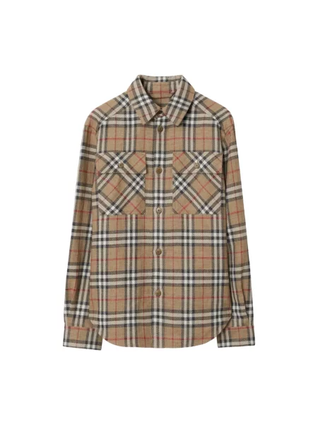 Koszula Burberry w kratę beżowa