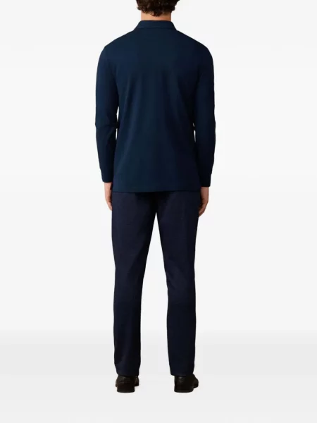 Lung tricou polo Hackett London albastru