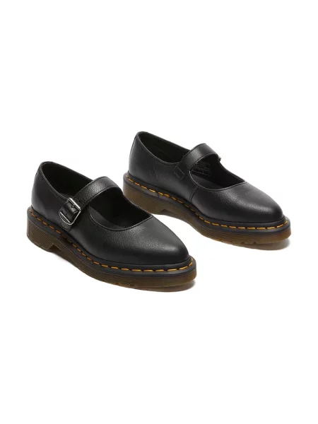 Кожаные балетки Dr. Martens черные