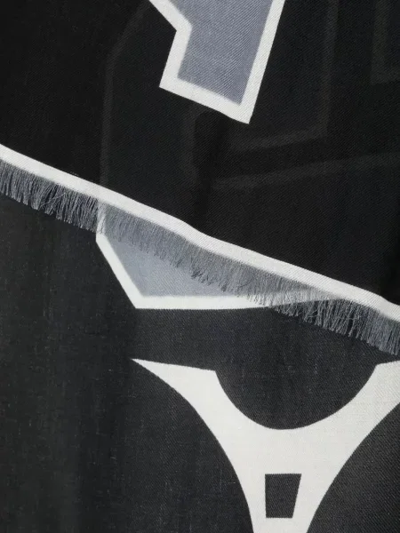 Raštuotas lengvas šalikas Givenchy juoda