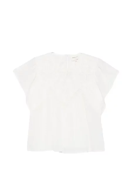 Bluză Maison123 cu broderie alb