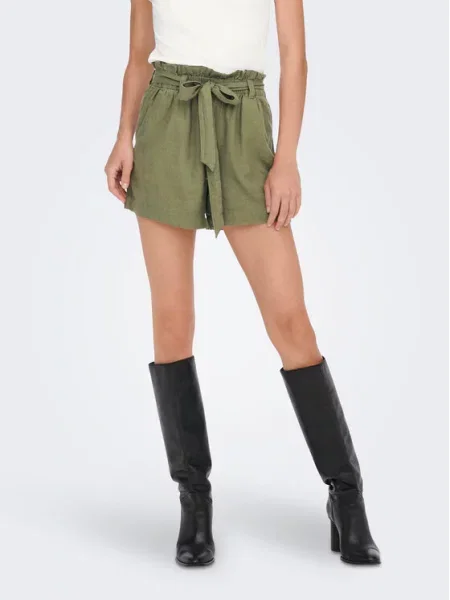 JDY Szorty materiałowe Say zielony