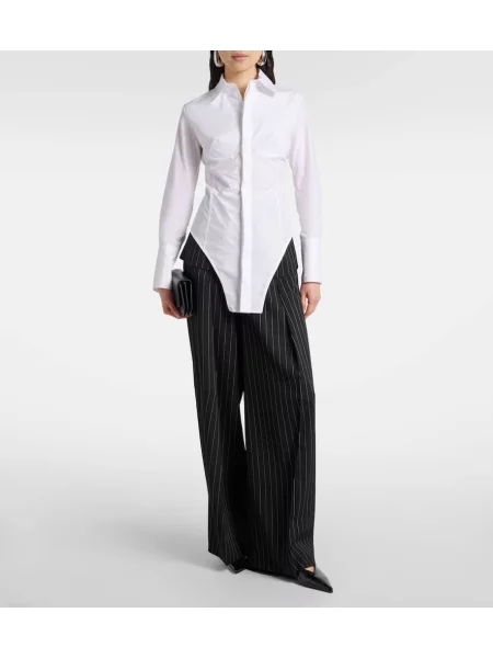 Cămașă Jean Paul Gaultier din poplin alb
