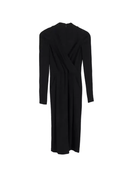 Rochie maxi Emporio Armani până la genunchi de costum negru