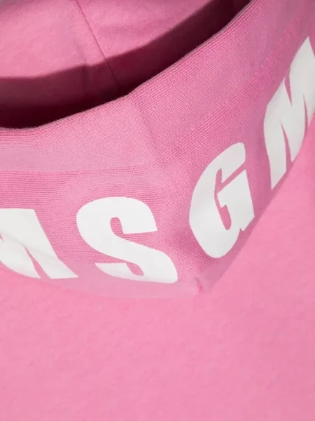 Bluza z kapturem dziecięca Msgm różowa