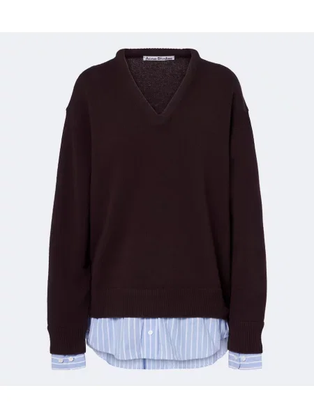 Pulover Acne Studios de lână maro