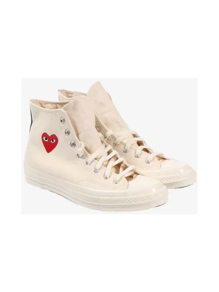 Sneakersy Comme Des Garcons Play beżowe