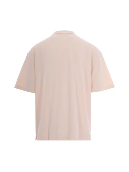Koszulka polo Maison Kitsune różowa