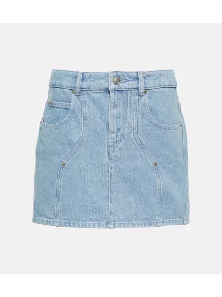 Spódnica jeansowa Marant Etoile niebieska
