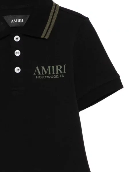 Поло тениска Amiri черно
