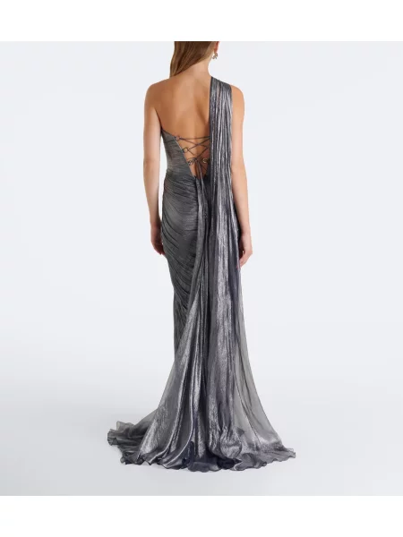 Rochie Maria Lucia Hohan de mătase albastru