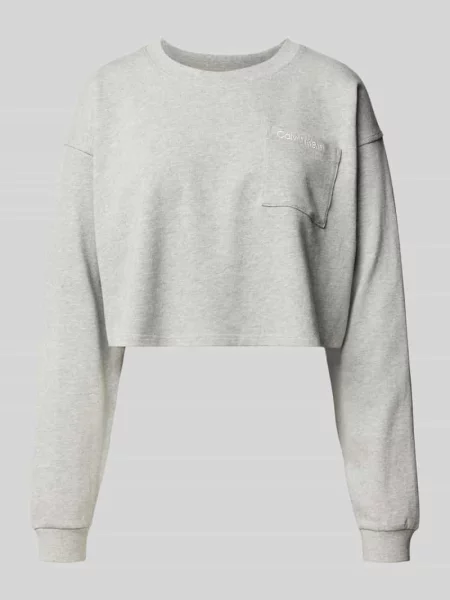 Góra od piżamy krótka z wyhaftowanym logo Calvin Klein Underwear