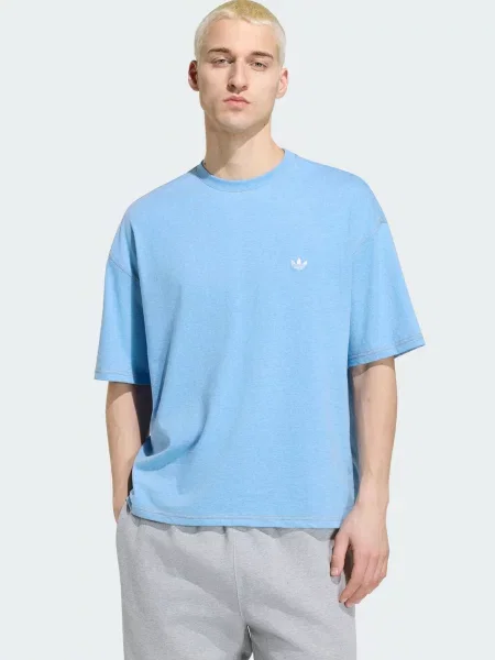 ADIDAS ORIGINALS Tričko Trefoil Essentials azúrová biela