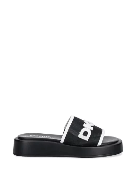 Papuci Dkny cu autograf negru