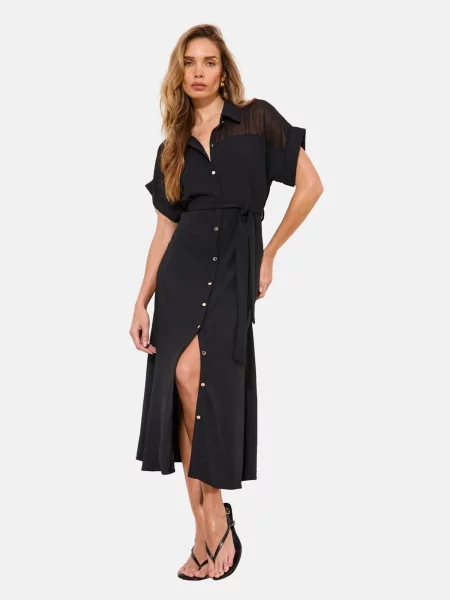 Lipsy Rochie tip bluză negru