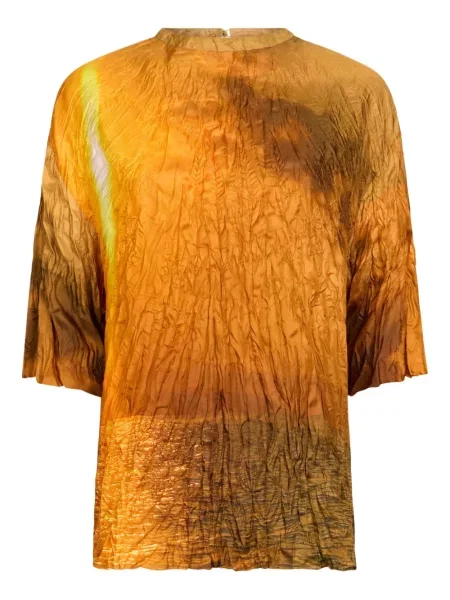 Koszulka Roberto Cavalli z dżerseju pomarańczowa