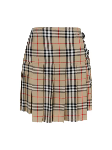 Spódnica Burberry wełniana beżowa