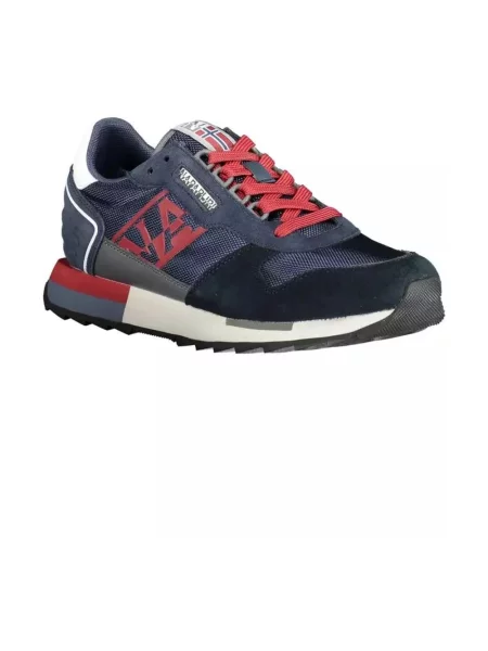 Sneakersy Napapijri skórzane niebieskie