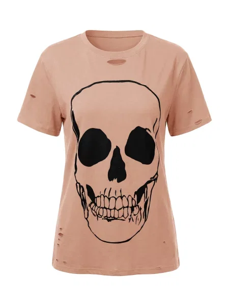 Imily Bela Tricou roz pastel negru