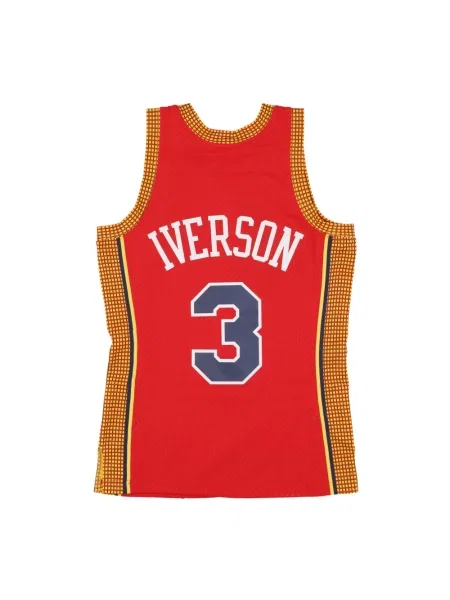 Lniana koszulka sportowa Mitchell & Ness czerwona