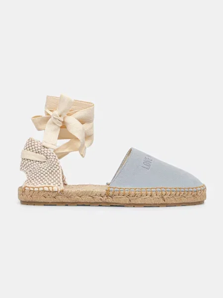 Espadrile LOVE MOSCHINO celest albastru