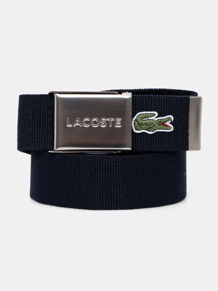 Lacoste ζώνη ανδρική μπλε