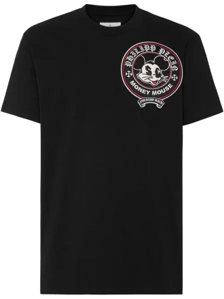 Tricou Philipp Plein cu broderie negru