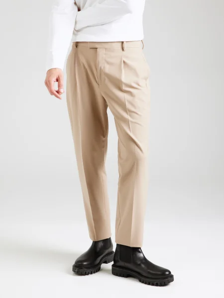TOPMAN Pantaloni cutați piatră gri