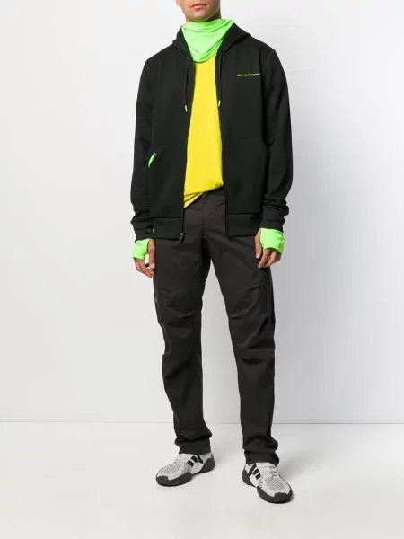 Geacă Oakley cu glugă cu imagine negru
