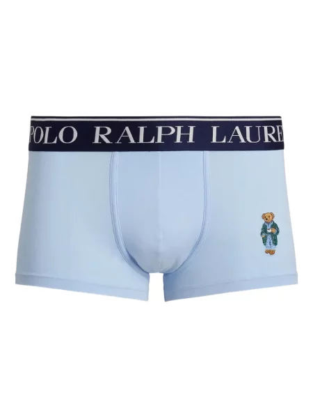 Ленена тениска Polo Ralph Lauren бродирана черно