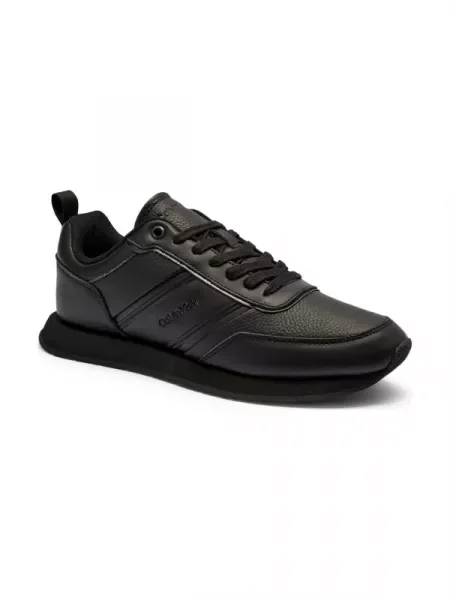 Calvin Klein Bőr sneakers tornacipő fekete