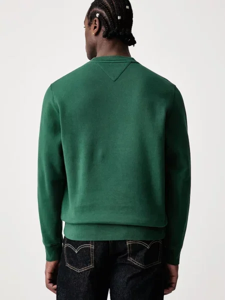 Tommy Jeans bluza z bawełną zielona