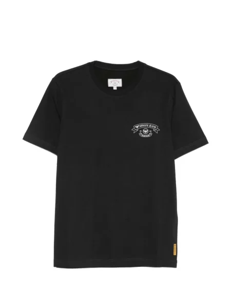 Тениска Emporio Armani с принт черно