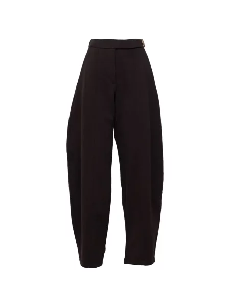 Pantaloni Sportmax din jerseu alergare negru
