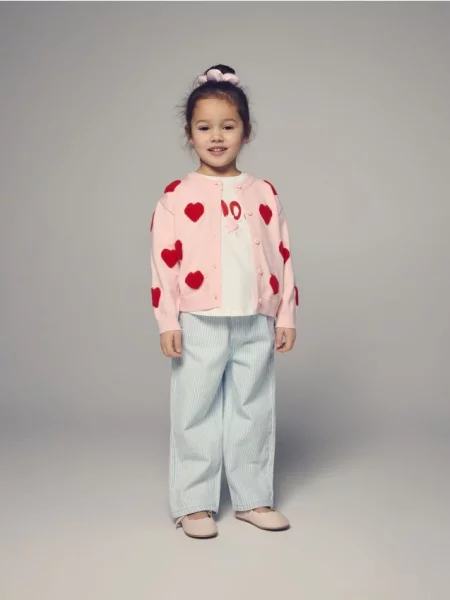 Reserved Смугасті baggy джинси синій