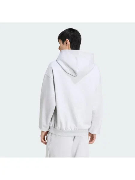 MIKINA S KAPUCÍ ADIDAS KIT SMALL LOGO šedá