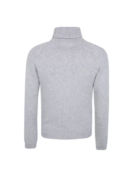 Lniany sweter z golfem Tom Ford szary