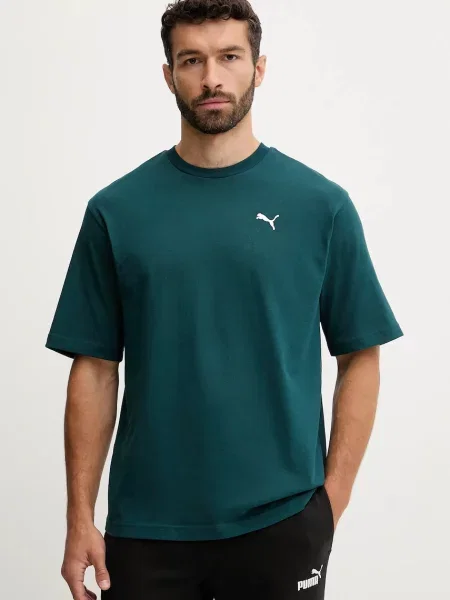 Puma basic tričko Wardrobe Essential zelené