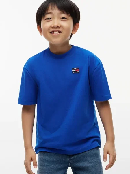 Tommy Hilfiger majica za djecu od pamuka plava