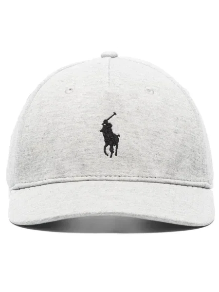 Шапка с козирки Polo Ralph Lauren бродирана синьо