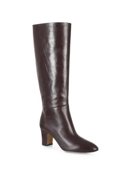 Cizme Alberta Ferretti din piele maro