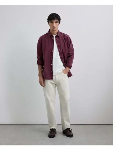 Scalpers Cămașă burgundy roșu