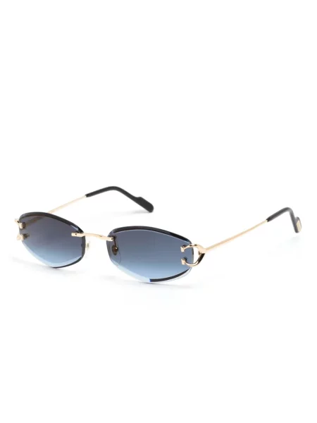 Saulės akiniai Cartier Eyewear auksinė