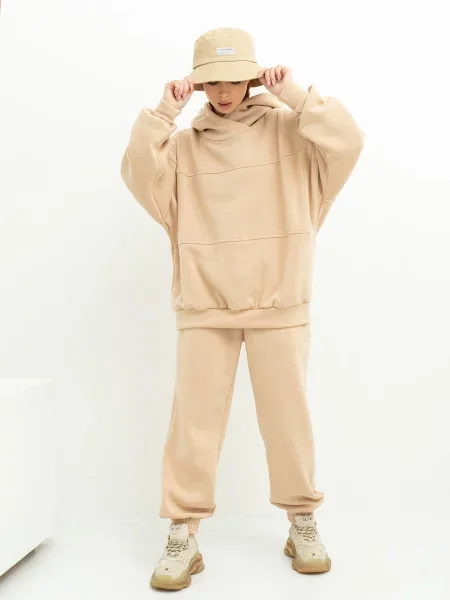 ISSA Plus Спортивный костюм Женское флис бежевый