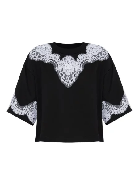 Tricou Dolce & Gabbana din dantelă albastru
